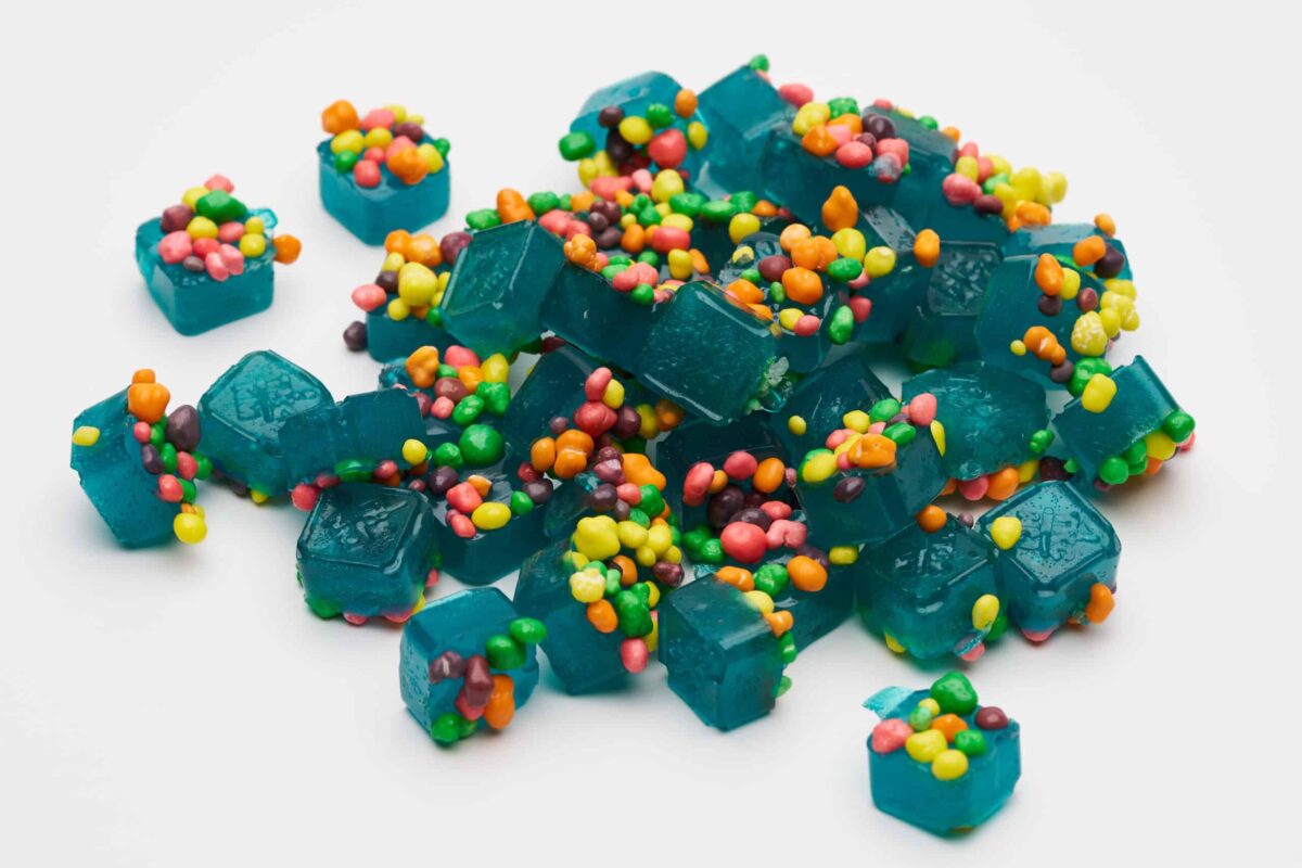 Photograph of product: LE | Jellies | Razz Crunch | 100mg