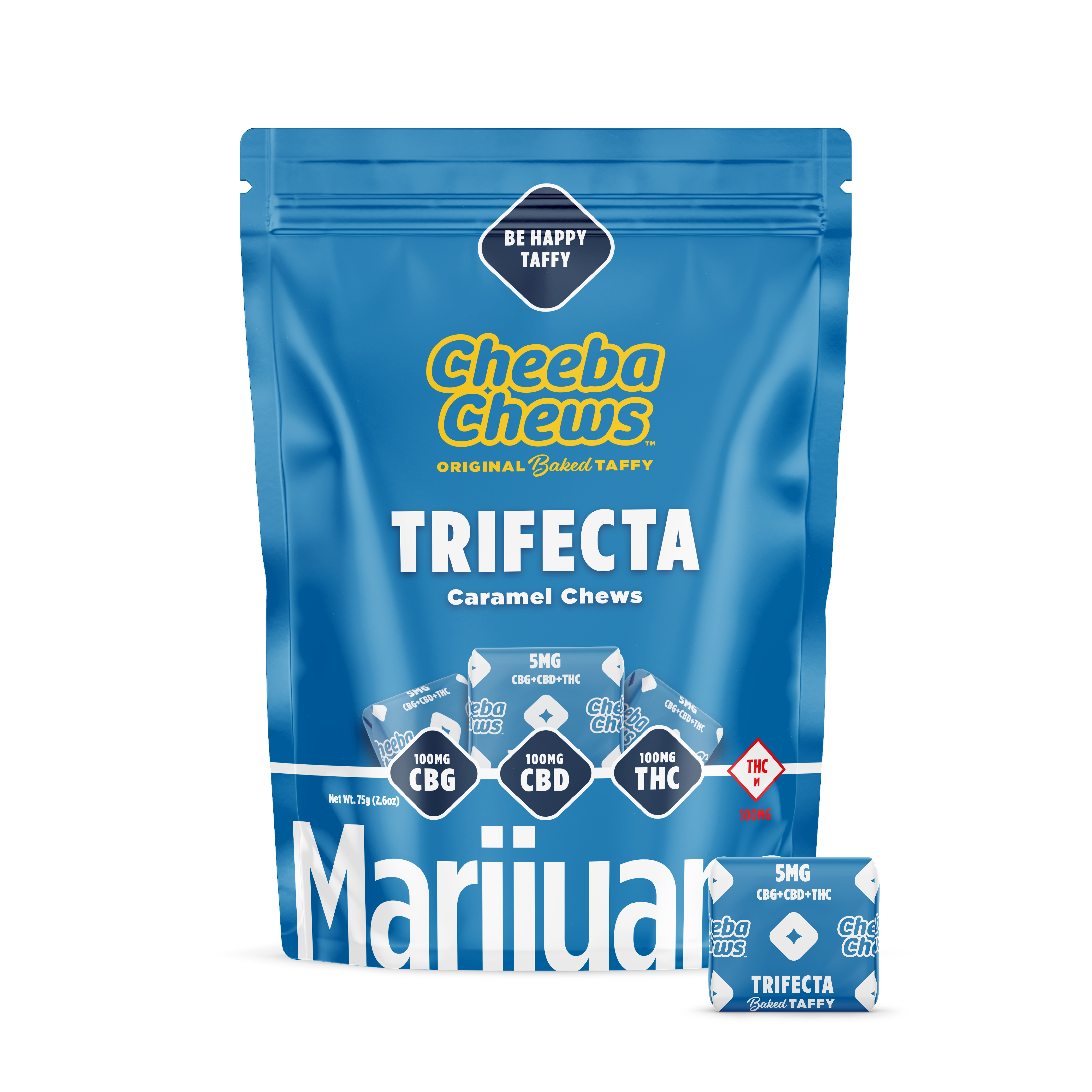 Photograph of product: Trifecta Caramel Chews 20-pack