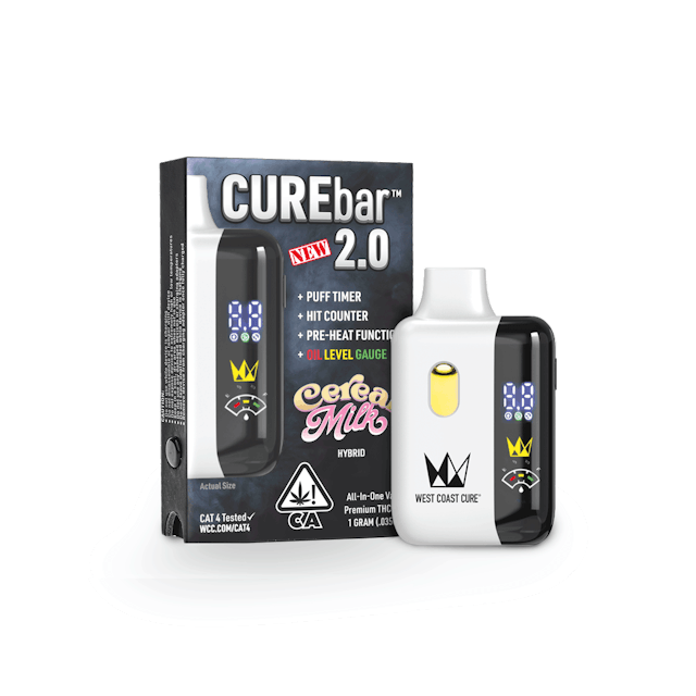 Photograph of product: Cereal Milk | 1g AIO CUREbar 2.0 - 