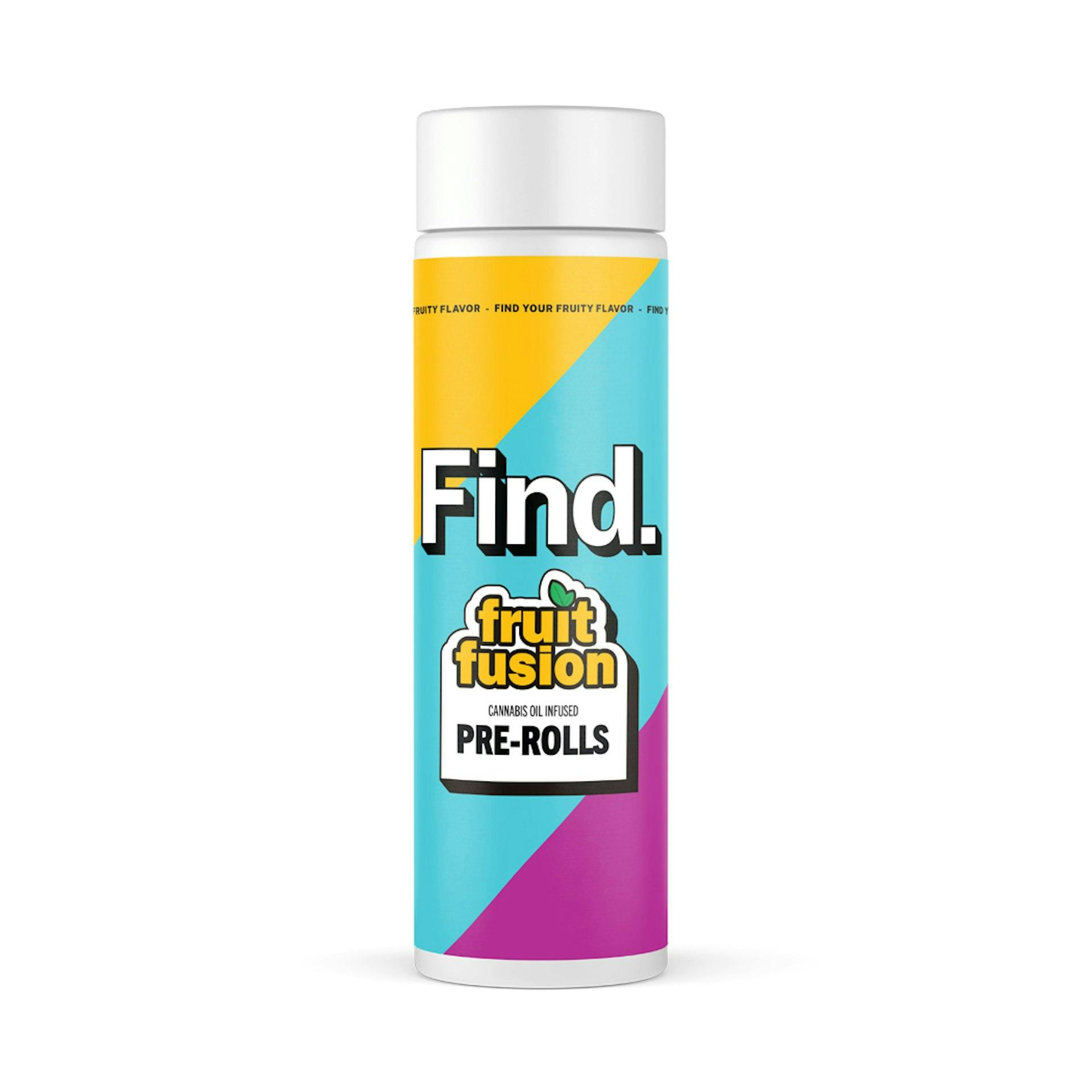 Photograph of product: Find. | 2x 1.25g Fruit Fusion Strawberry Distillate Infused Pre-Roll | Motorbreath