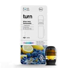Photograph of product: TURN UP BLUE RAZZ LEMONADE 1G POD
