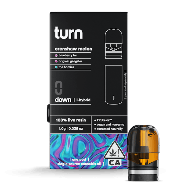 Photograph of product: Crenshaw Melon (IH) 1g Live Resin Pod - Retail