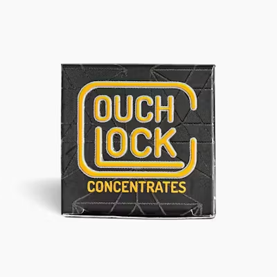 Photograph of product: Couchlock Concentrates - 1g Live au chocolat Rosin - Grimm Glue (H)