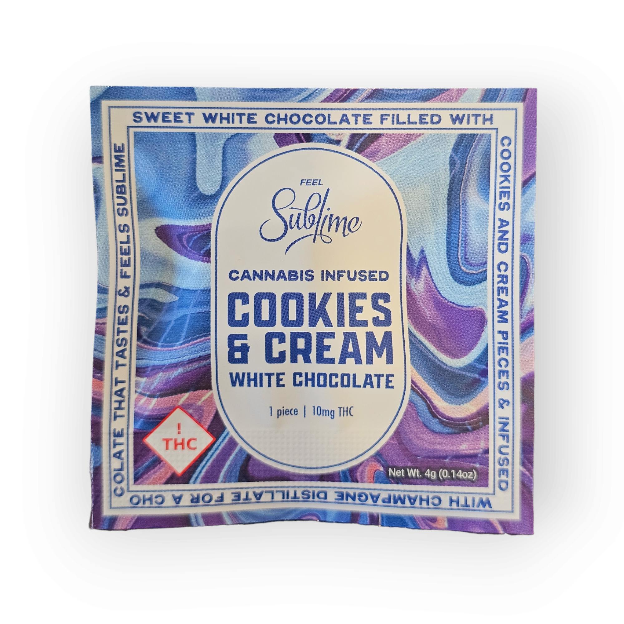 Photograph of product: Sublime - (Single Piece) Chocolate Cookies & Cream 10mg