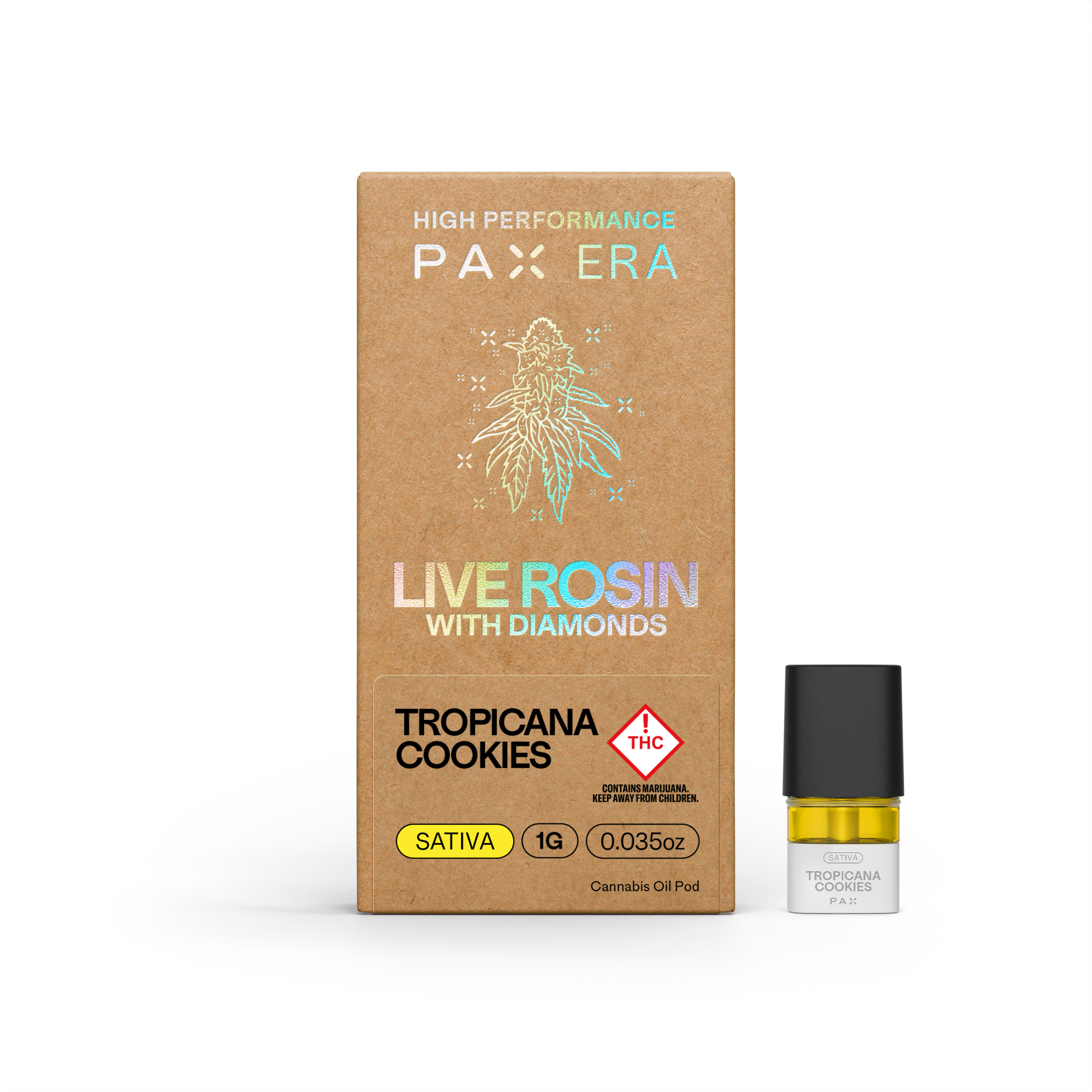 Photograph of product: Pax Era - 1g Live Rosin Pod (S) - - Tropicana Cookies