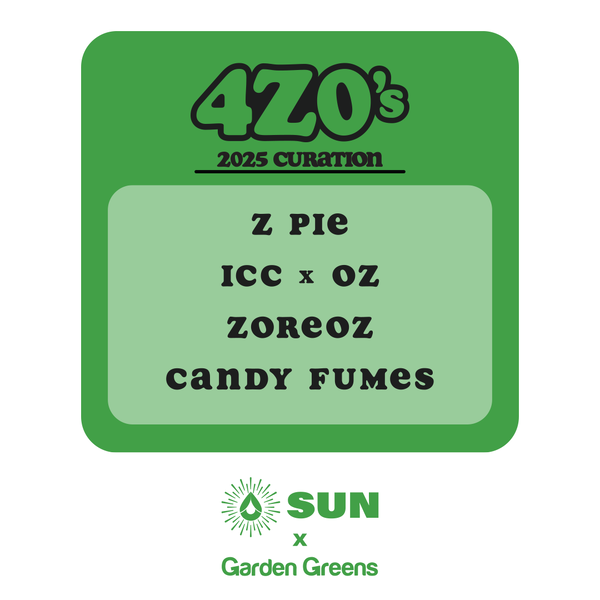Photograph of product: Disposable | SUN x GARDEN GREENS | 4Z0 | 0.5g