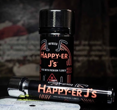 Photograph of product: Orange Drizzle x House Blends Bubble au chocolat Infused Pre-Roll | 2 x 0.5g