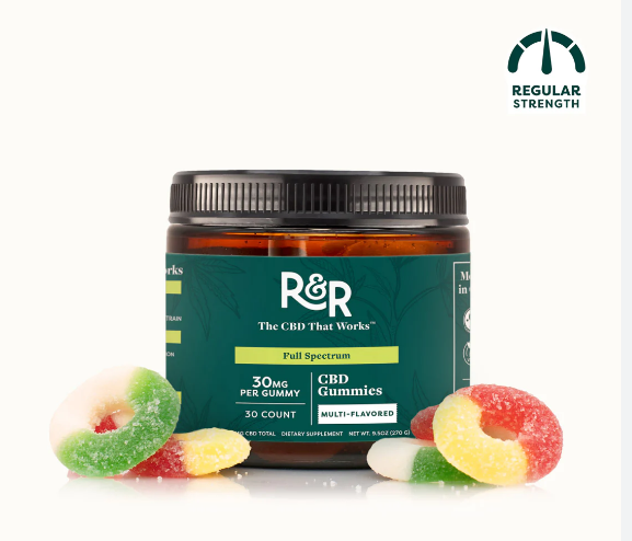 Photograph of product: R&R - Full Spectrum Gummy - CBD 30mg - 30 Count