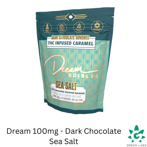 Photograph of product: (REC) Dream - Sea Salt Dark Chocolate Caramels - 10 Pack
