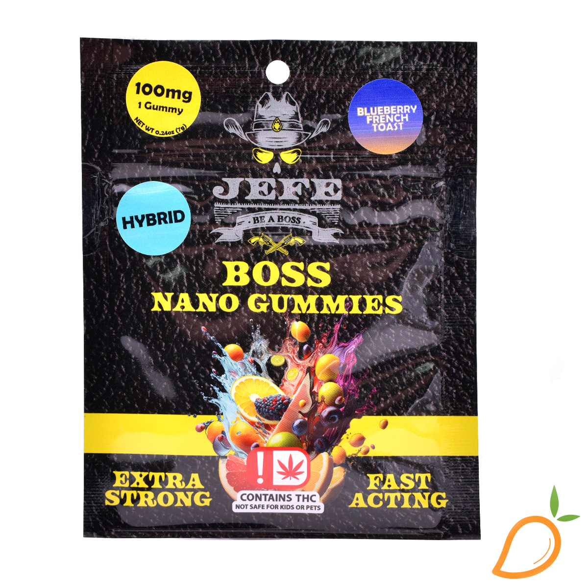 Photograph of product: 1000mg Blueberry French Toast Nano Jefe Gummies
