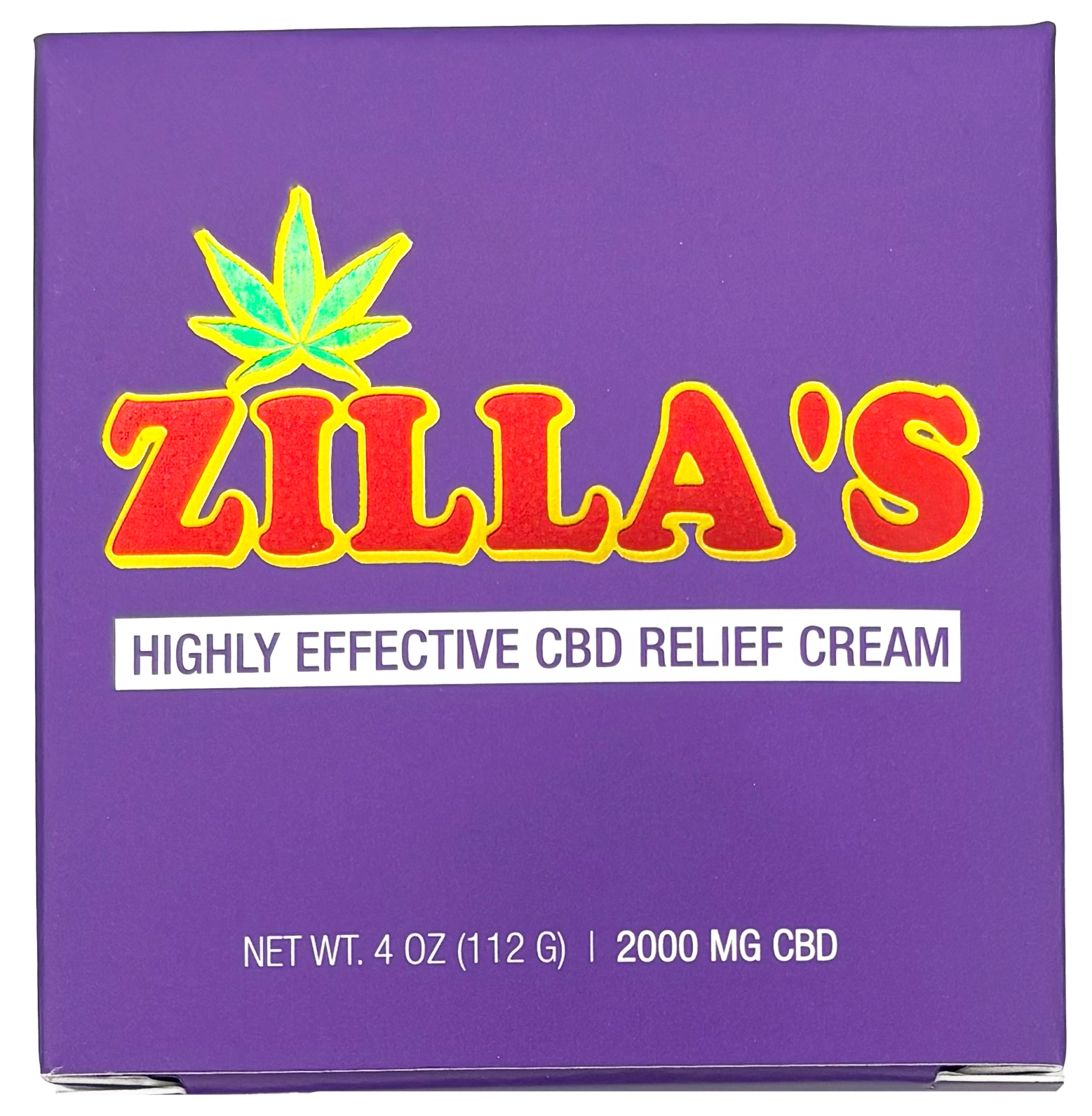 Photograph of product: Zilla's | Purple Eucalyptus CBD Cream | Topical | 2000mg