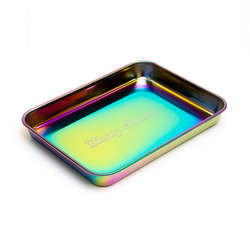 Photograph of product: Blazy Susan Rolling Trays - Rainbow-Stainless Steel