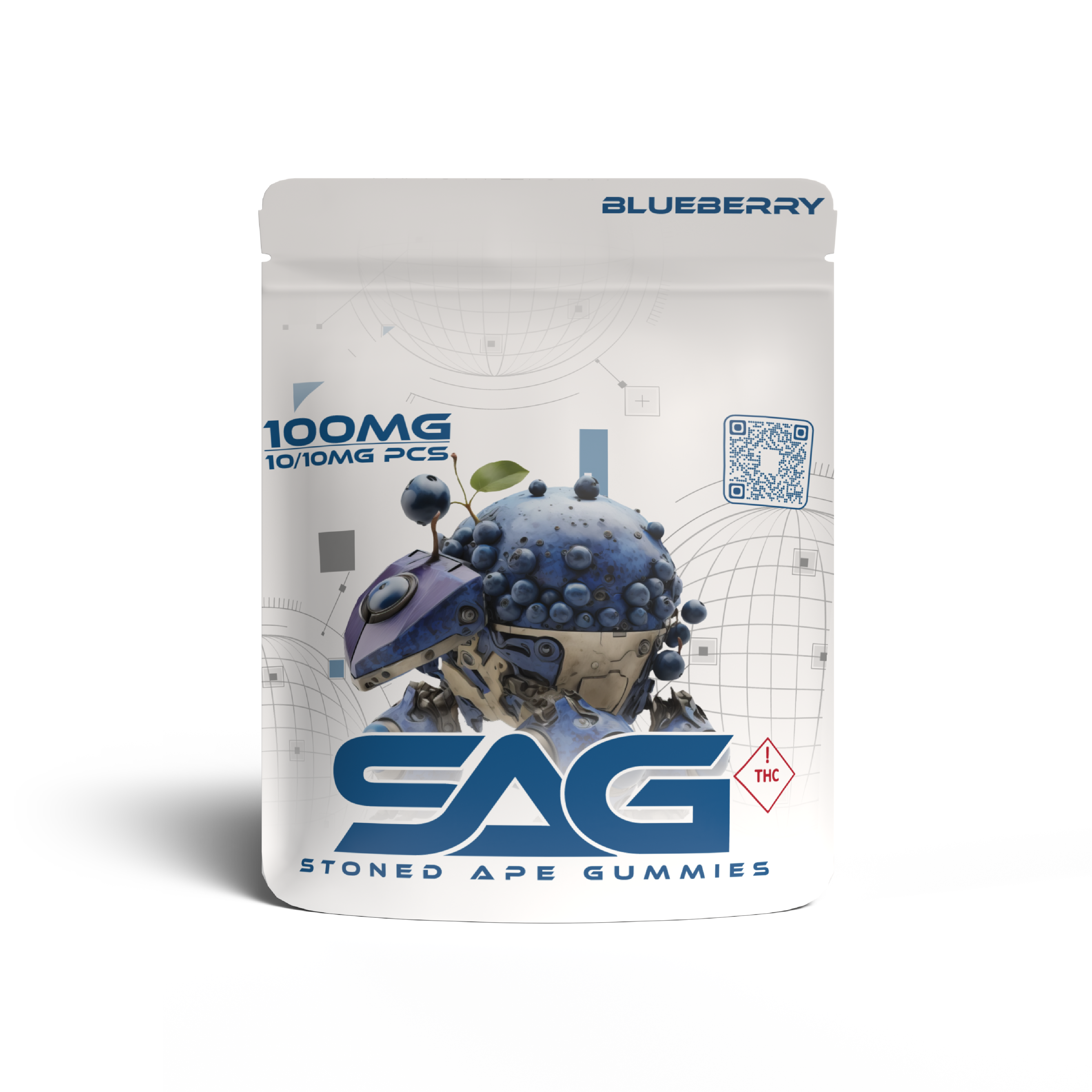 Photograph of product: Blueberry Stoned Ape Gummies