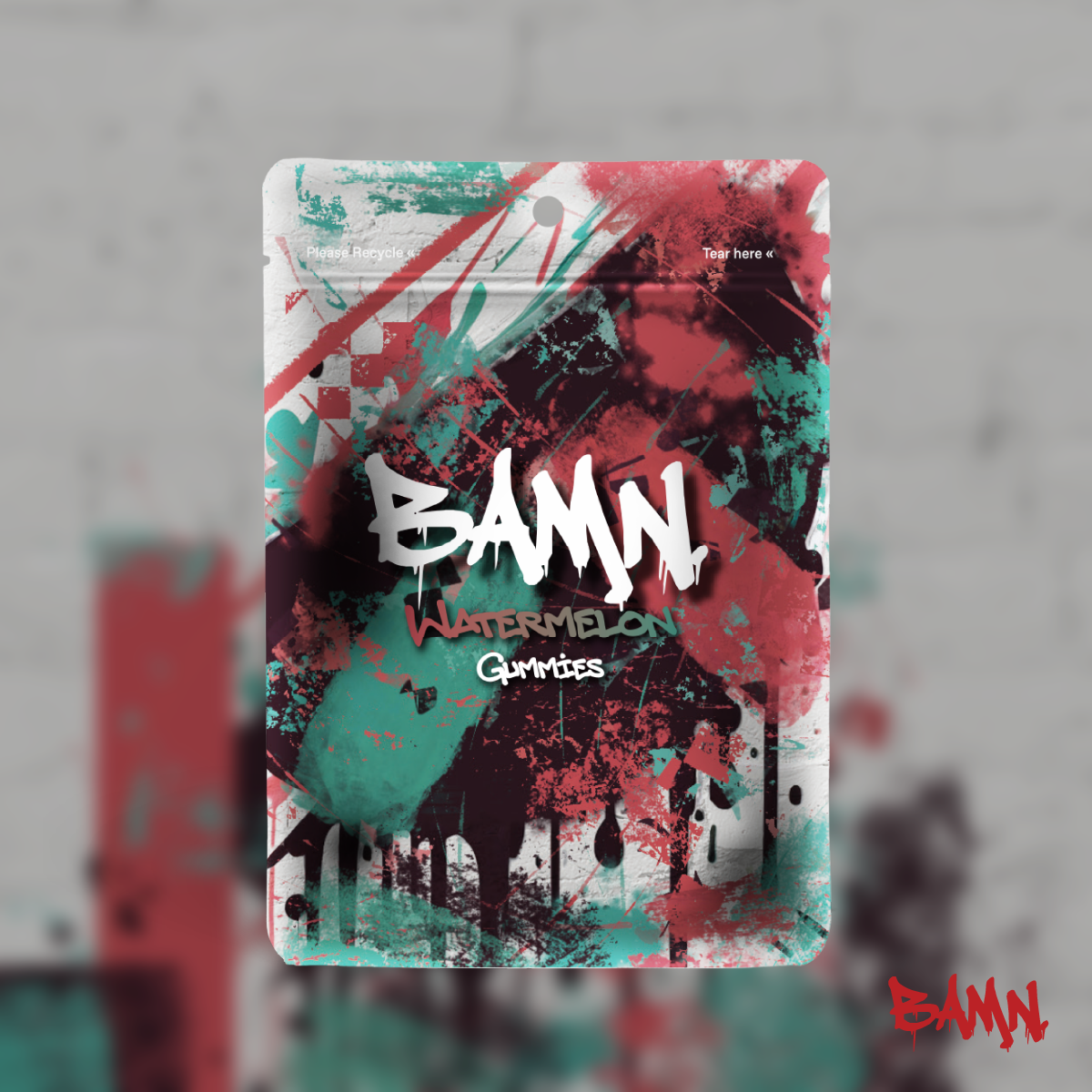 Photograph of product: Watermelon Gummies | BAMN | 200mg