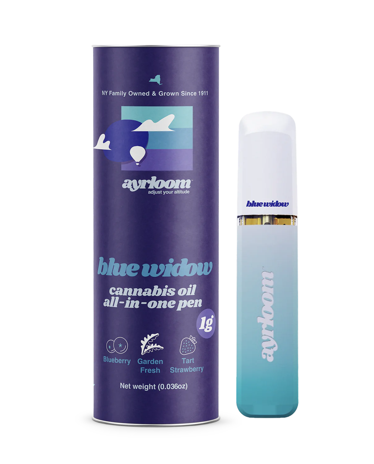 Photograph of product: Blue Widow AIO Vape | Ayrloom | SDH