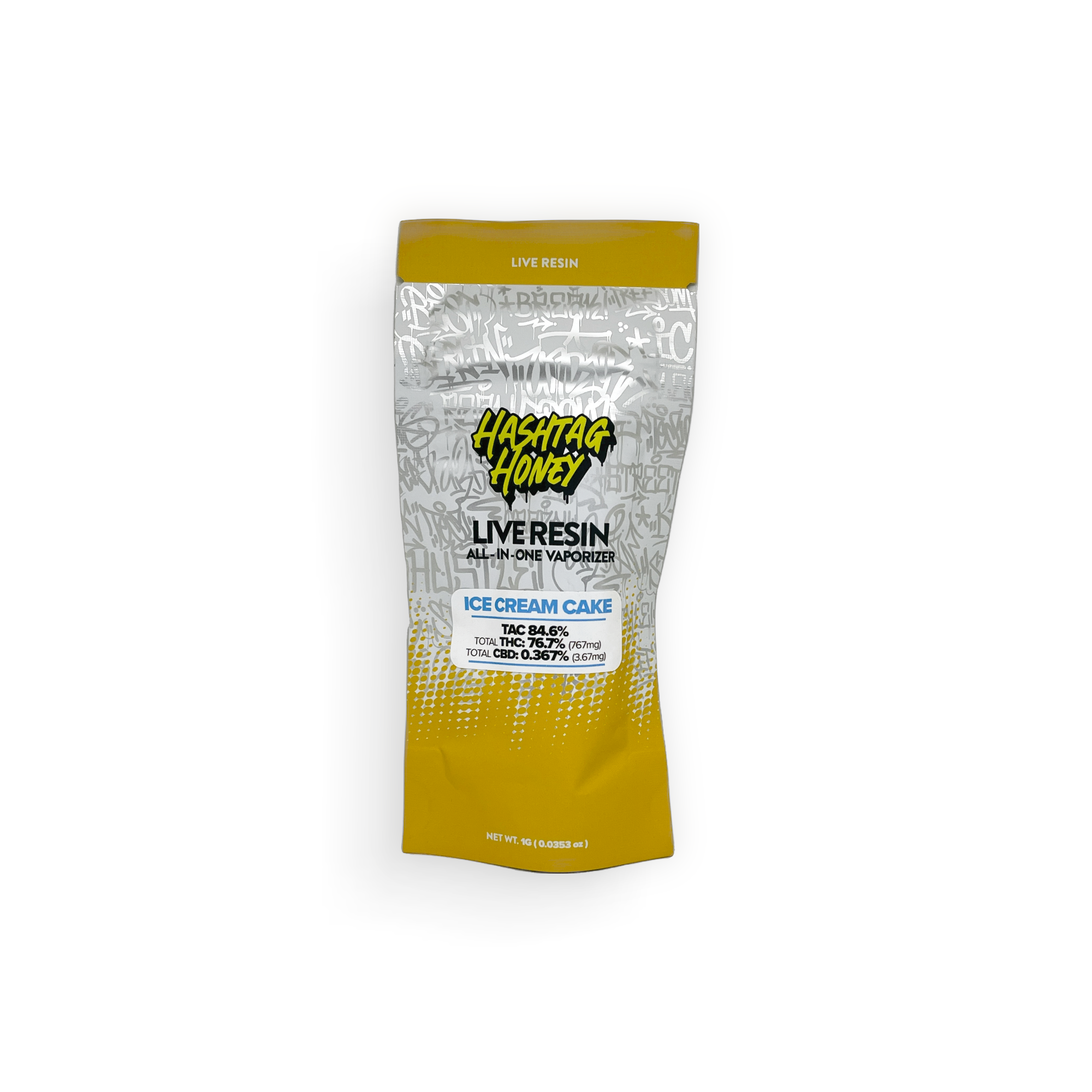 Photograph of product: au chocolattag Honey | Ice Cream Cake | Live Resin | Disposable TAC 84.6%
