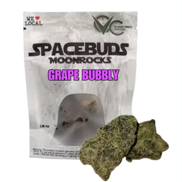 Photograph of Product: Grape Bubbly (H) Spacebuds | Moonrocks (4g)