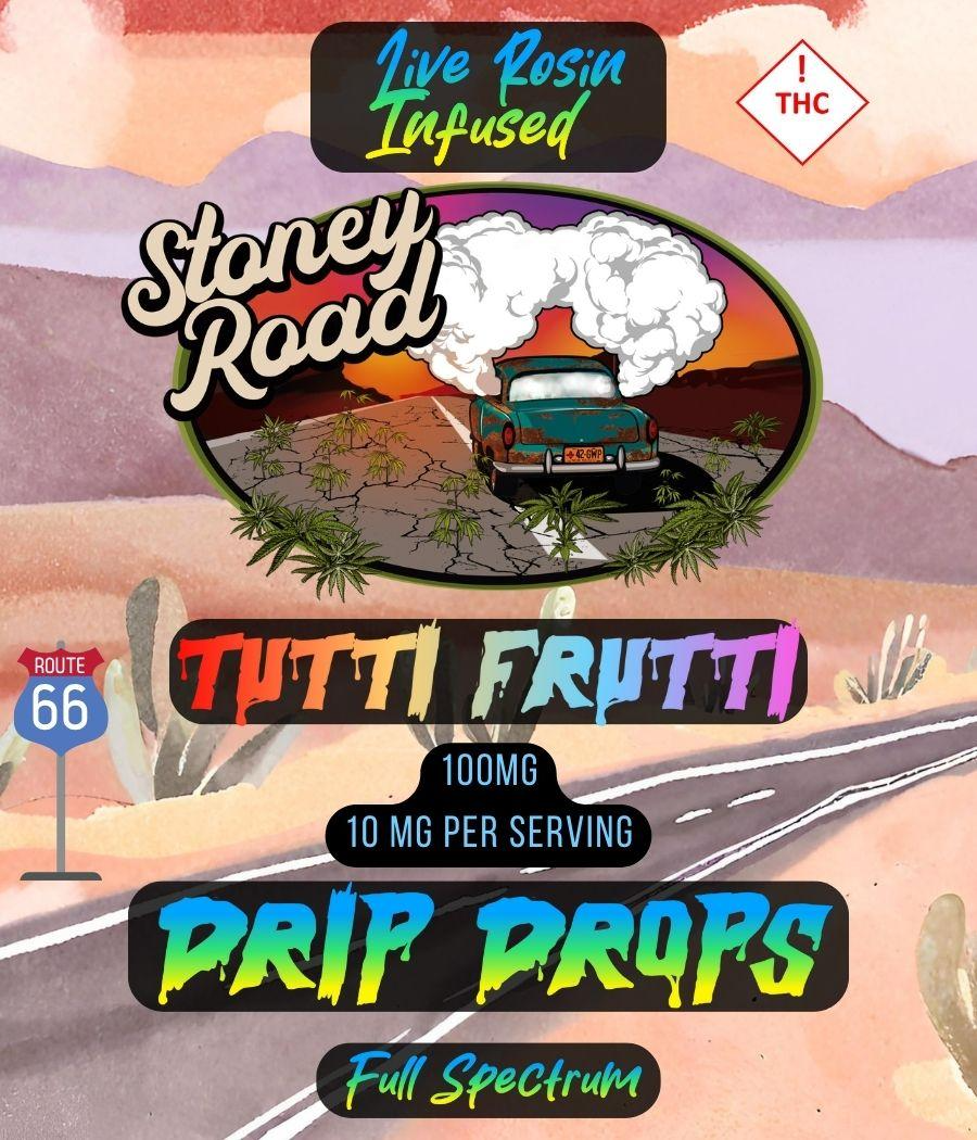 Photograph of product: Tutti Frutti Live Rosin Drops - 100MG