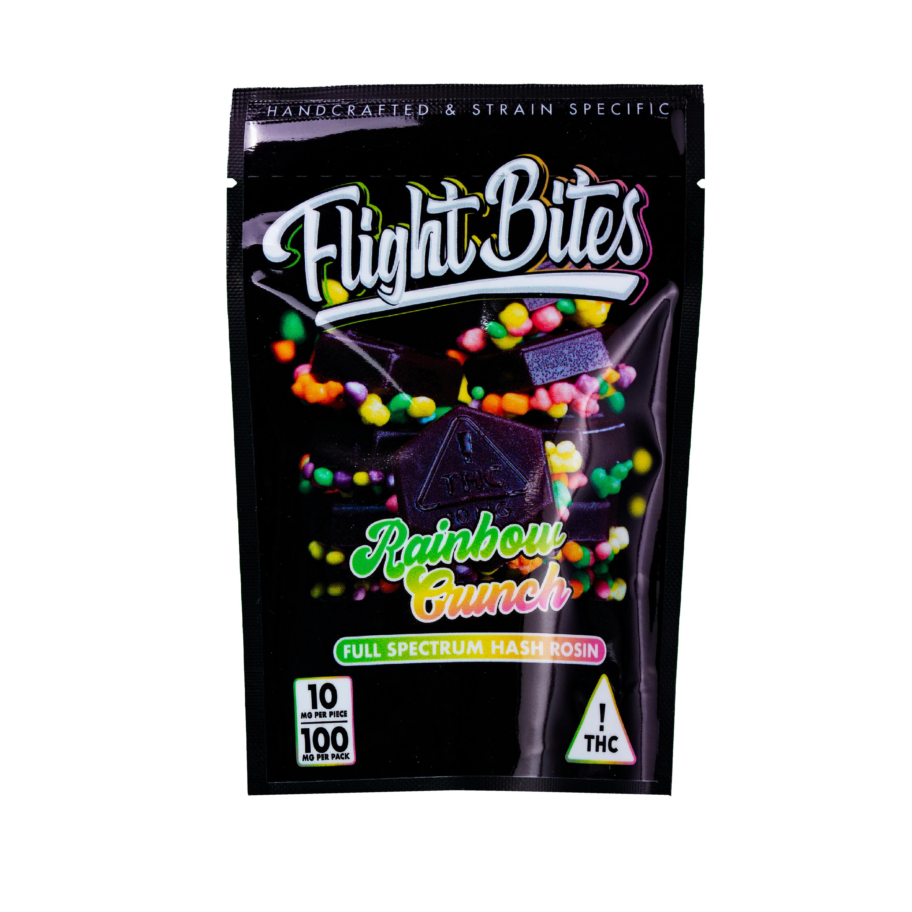 Photograph of product: Flight Bites - Rainbow Crunch - Gummy - 10ct - 100mg