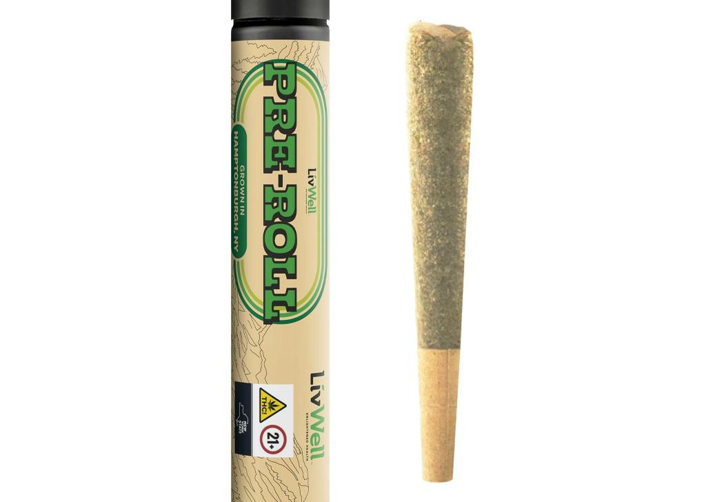 Photograph of product: LivWell | Strawberry Krux OG | Indoor Flower | Pre-Roll | 1g
