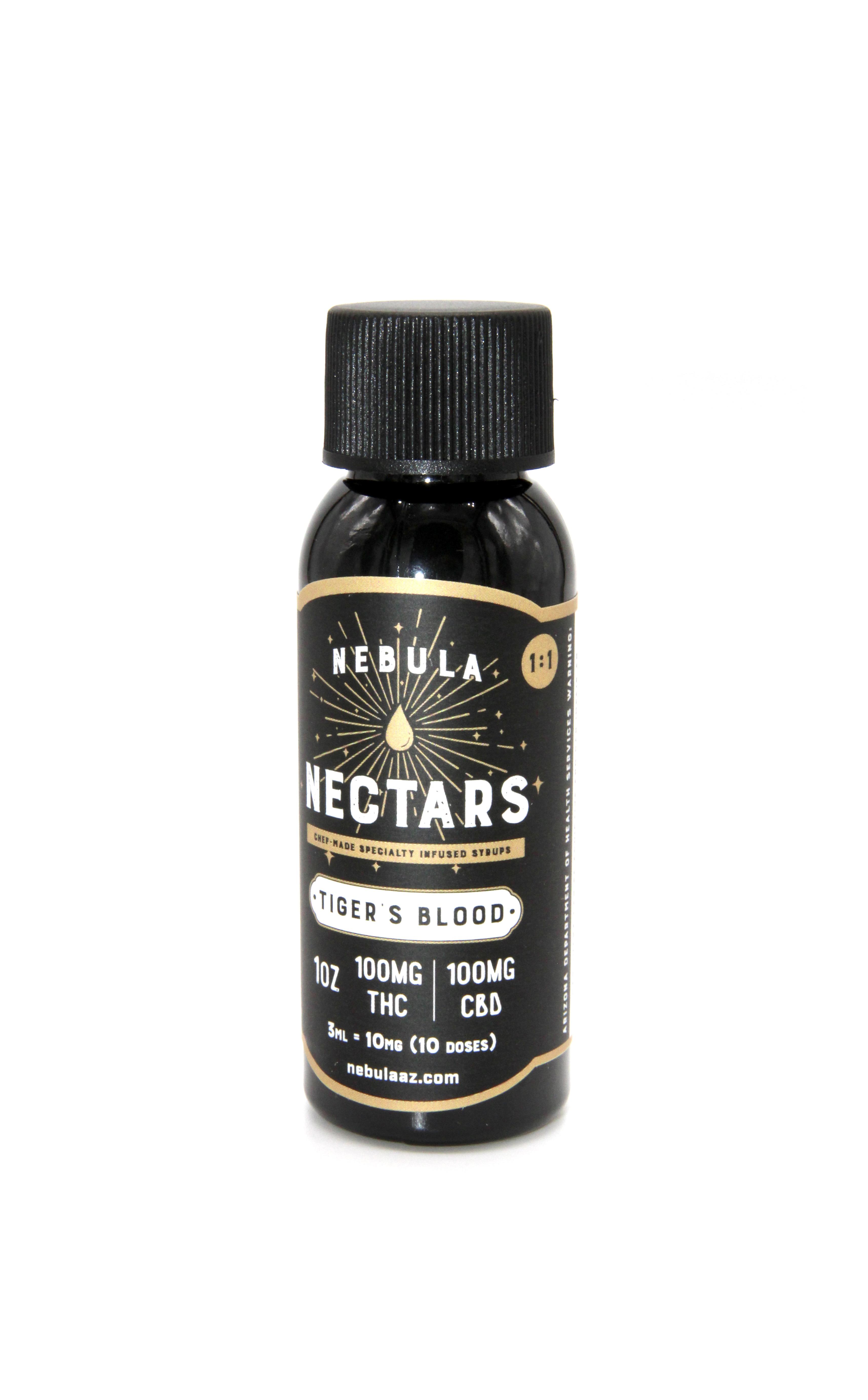 Photograph of product: Nebula Nectars 1:1 Tiger's Blood Syrup 100mg