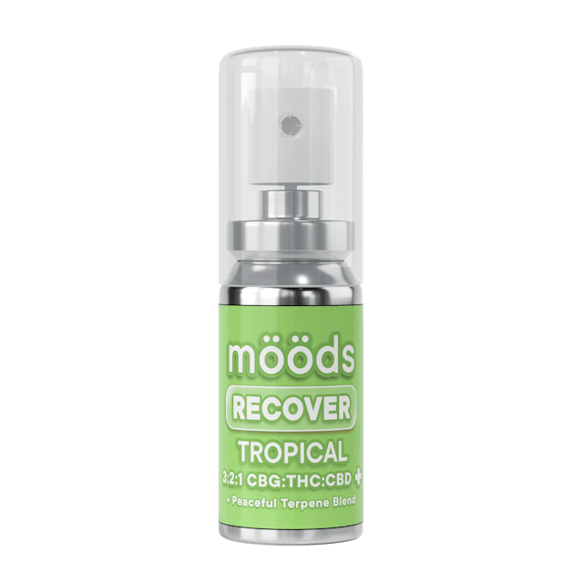 Photograph of product: Recover 1:2:3 CBD/TH-oui/CBG Tropical| 500MG Sublingual Spray