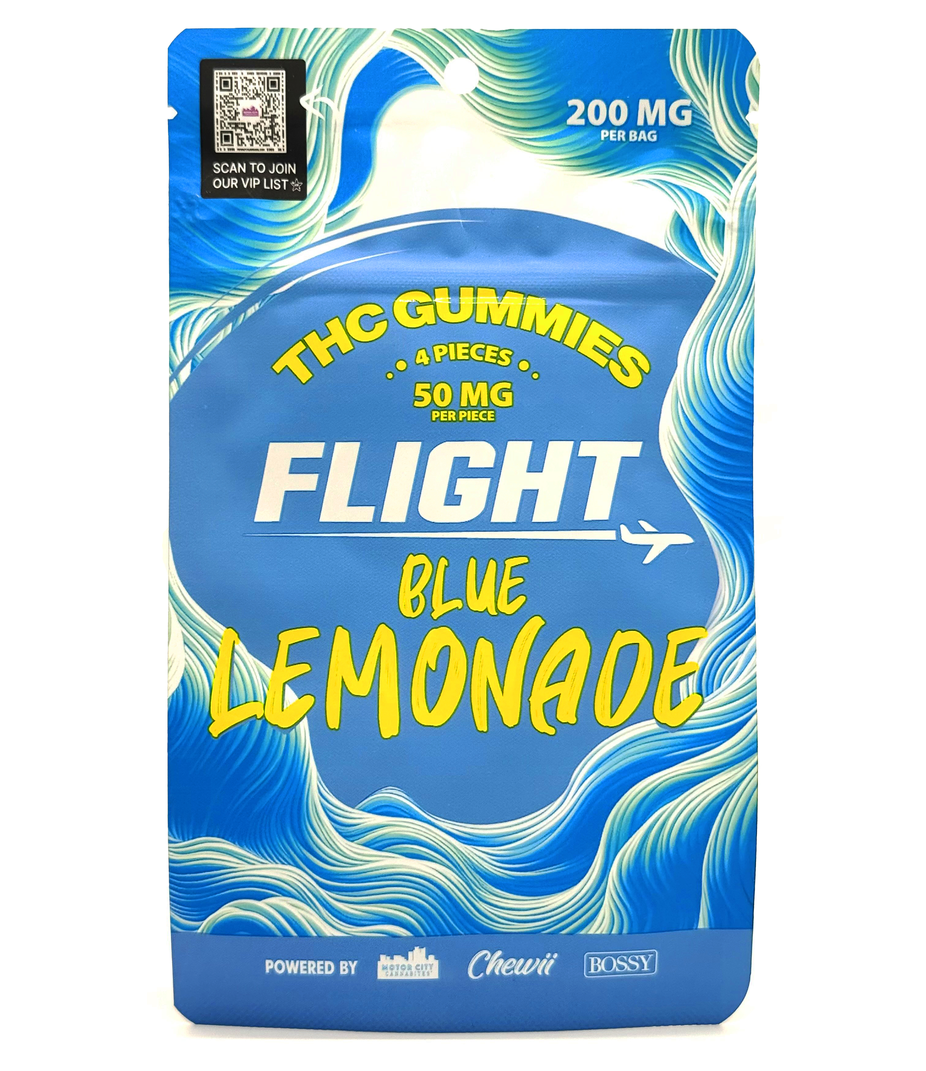 Photograph of Product: Flight Blue Lemonade Gummies 200mg Rec