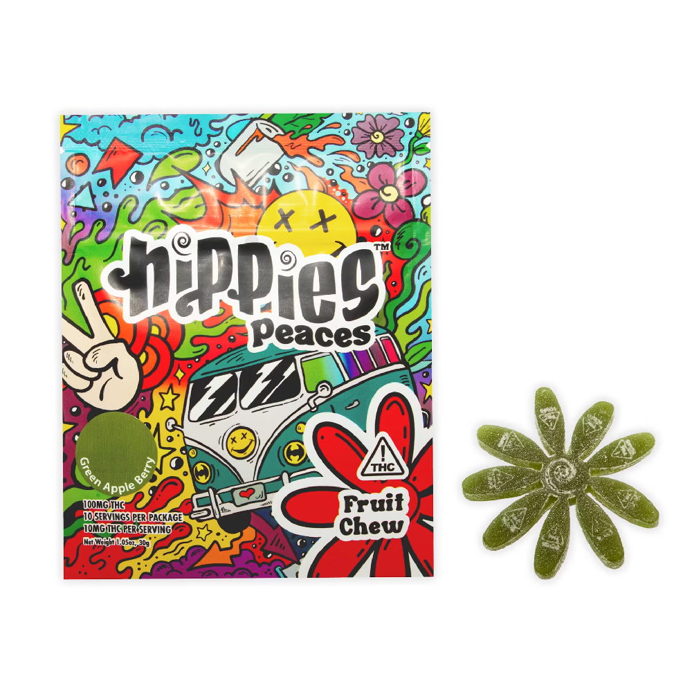 Photograph of product: Hippies Peaces | Sweet Green Apple Berry 100mg