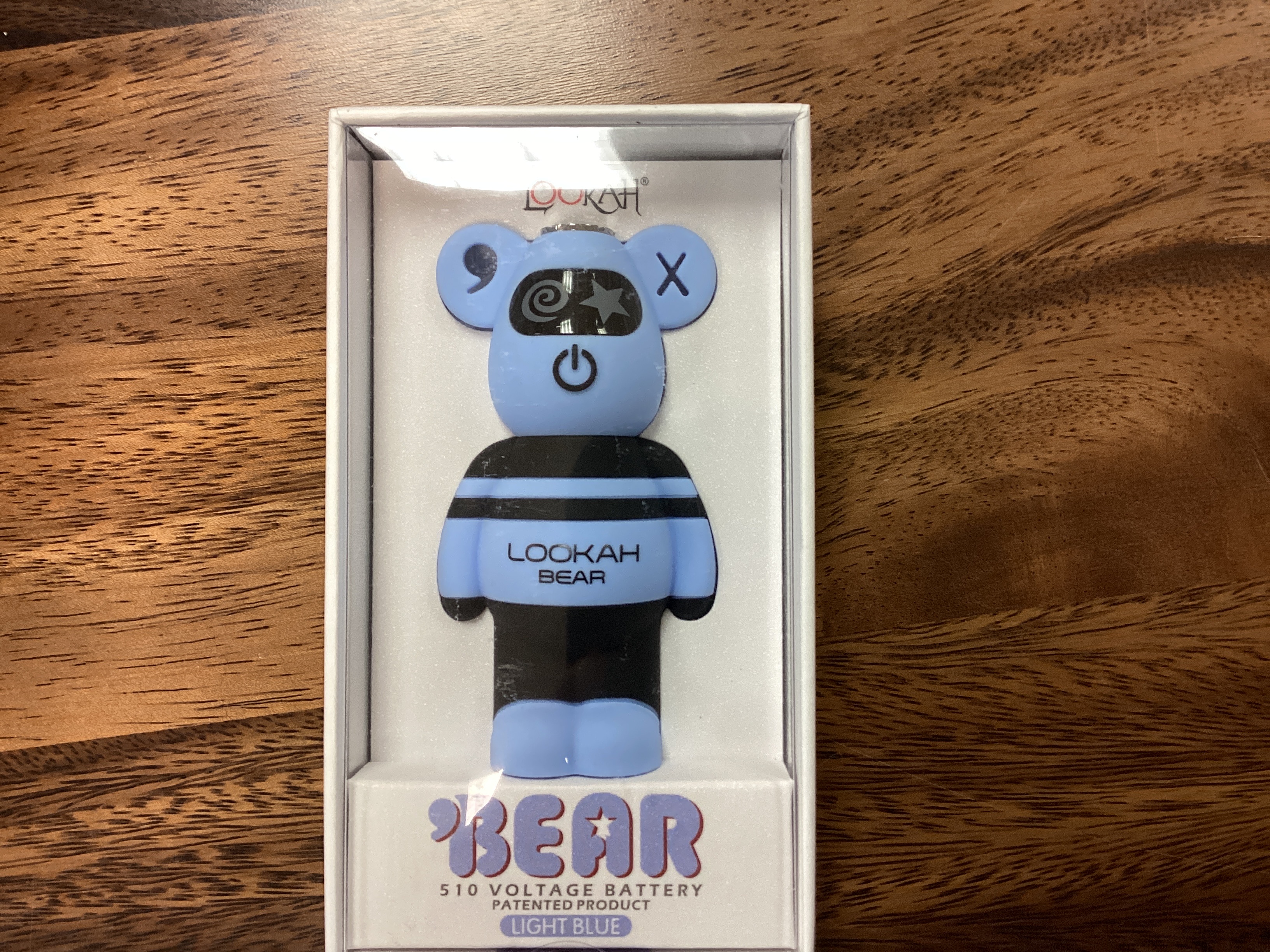 Photograph of product: Lookah Bear - Blue Tie Dye