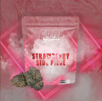 Photograph of product: Flower - EVOL by Future - Strawberry Side Piece (H) - 3.5g
