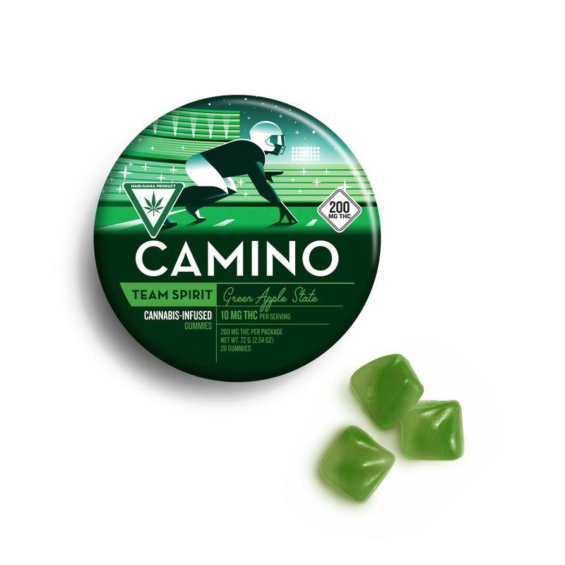 Photograph of product: Camino | Green Apple State | 200MG Gummies