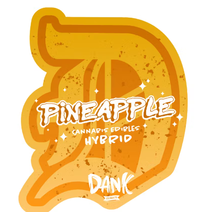 Photograph of product: DANK: Pineapple 200MG Gummies