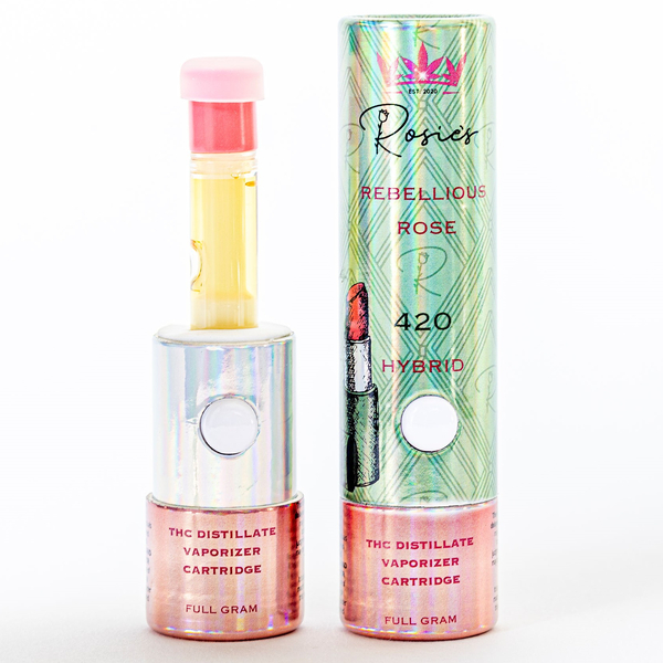 Photograph of product: Rosie's Distillate Vape Cart| Rebellious Rose