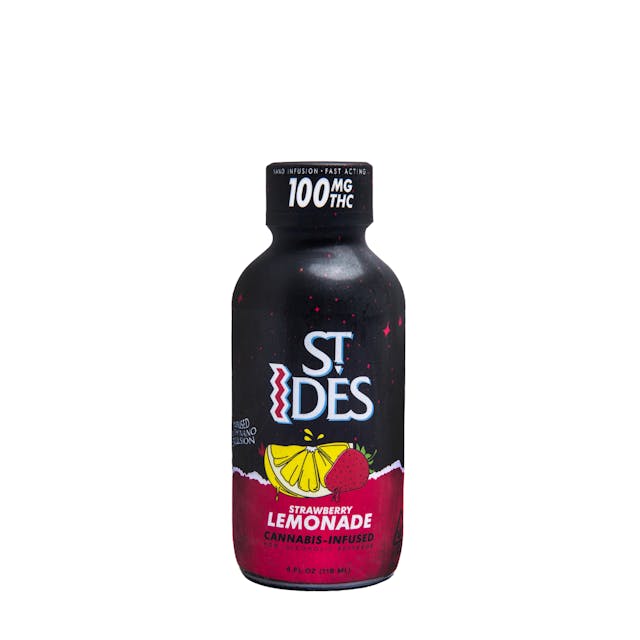 Photograph of product: Strawberry Lemonade - 4oz Shot - 100mg - 