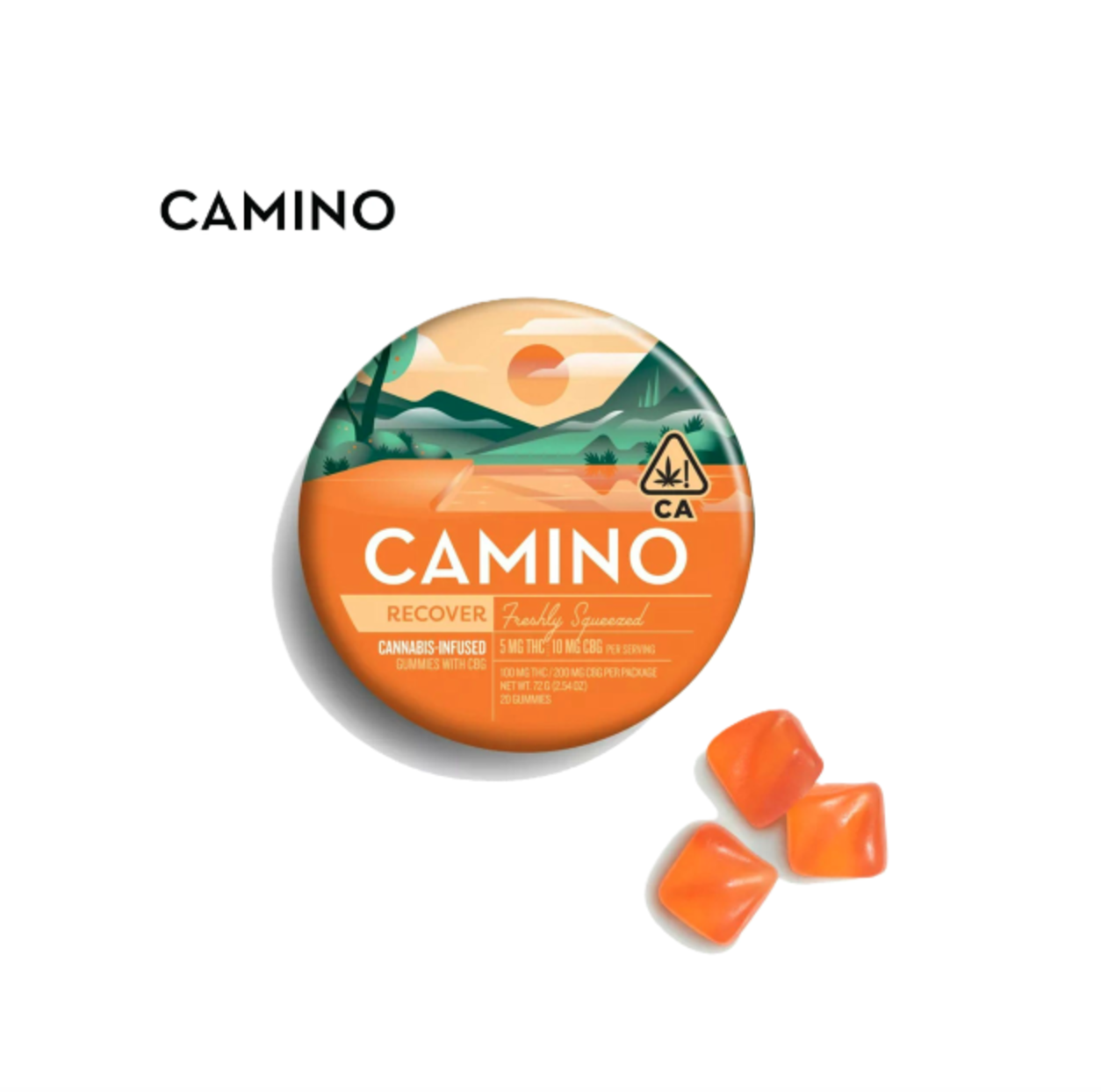 Photograph of product: 1:2 FRESHLY SQUEEZED CBG 20 PACK GUMMIES