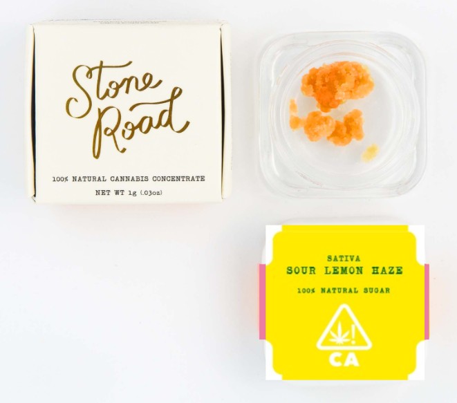 Photograph of product: STONE ROAD SOUR LEMON HAZE SUGAR Oui'd 1G