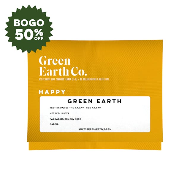Photograph of product: Green Earth: Green Apple Gas Loose Leaf Pouch 1/2 oz. Shake - 14g - 