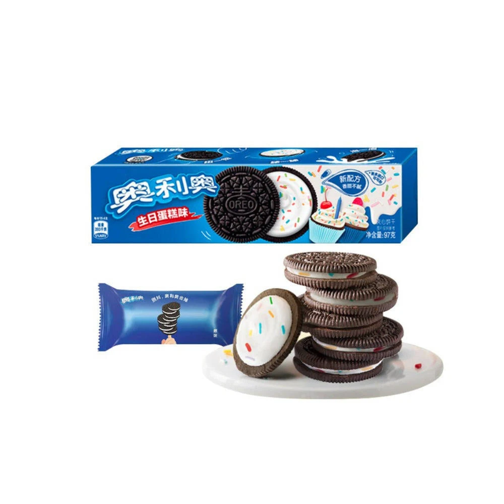 Photograph of product: Exotic Oreos - Birthday Cake (China)