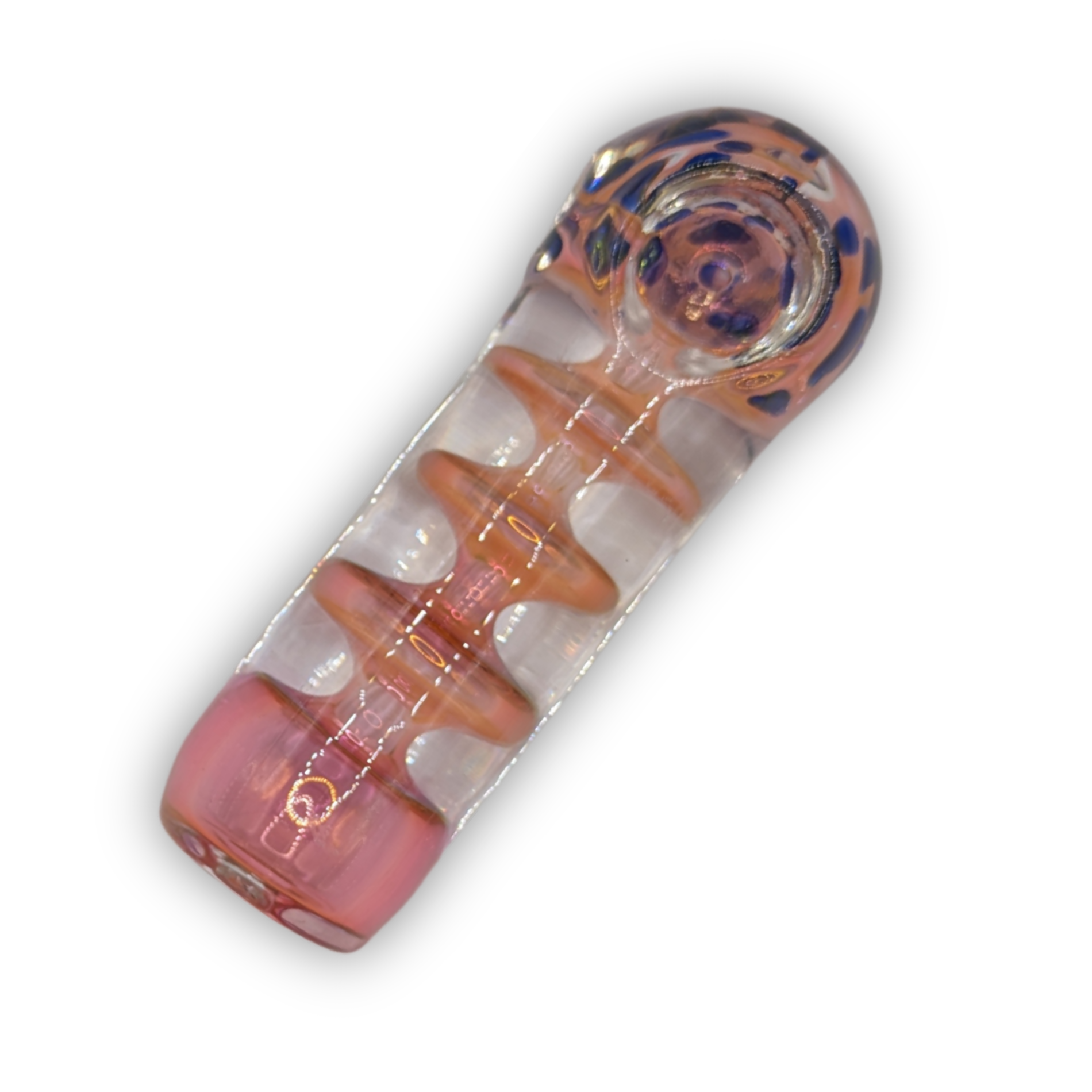 Photograph of product: 4" Spiral Ring Hand Pipe | Glass |