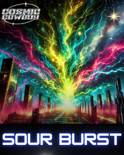 Photograph of product: DELI - COSMIC COWBOY Sour Burst - 28g