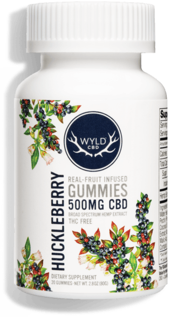 Photograph of product: Edible Gummies Wyld Huckleberry CBD - 500mg - NWC