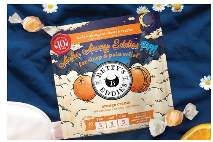 Photograph of product: 5mg | 10pk | Ache Away Eddie's PM