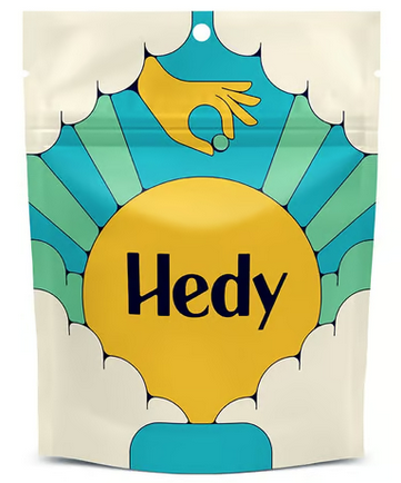 Photograph of product: Hedy - Energized Blue Raspberry 100mg 10pk Soft Chews