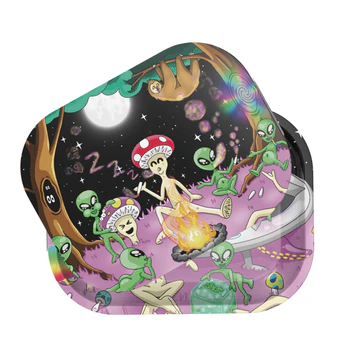 Photograph of product: ZZZ | Rolling Tray w/ Magnet top | Art by Bangerooo