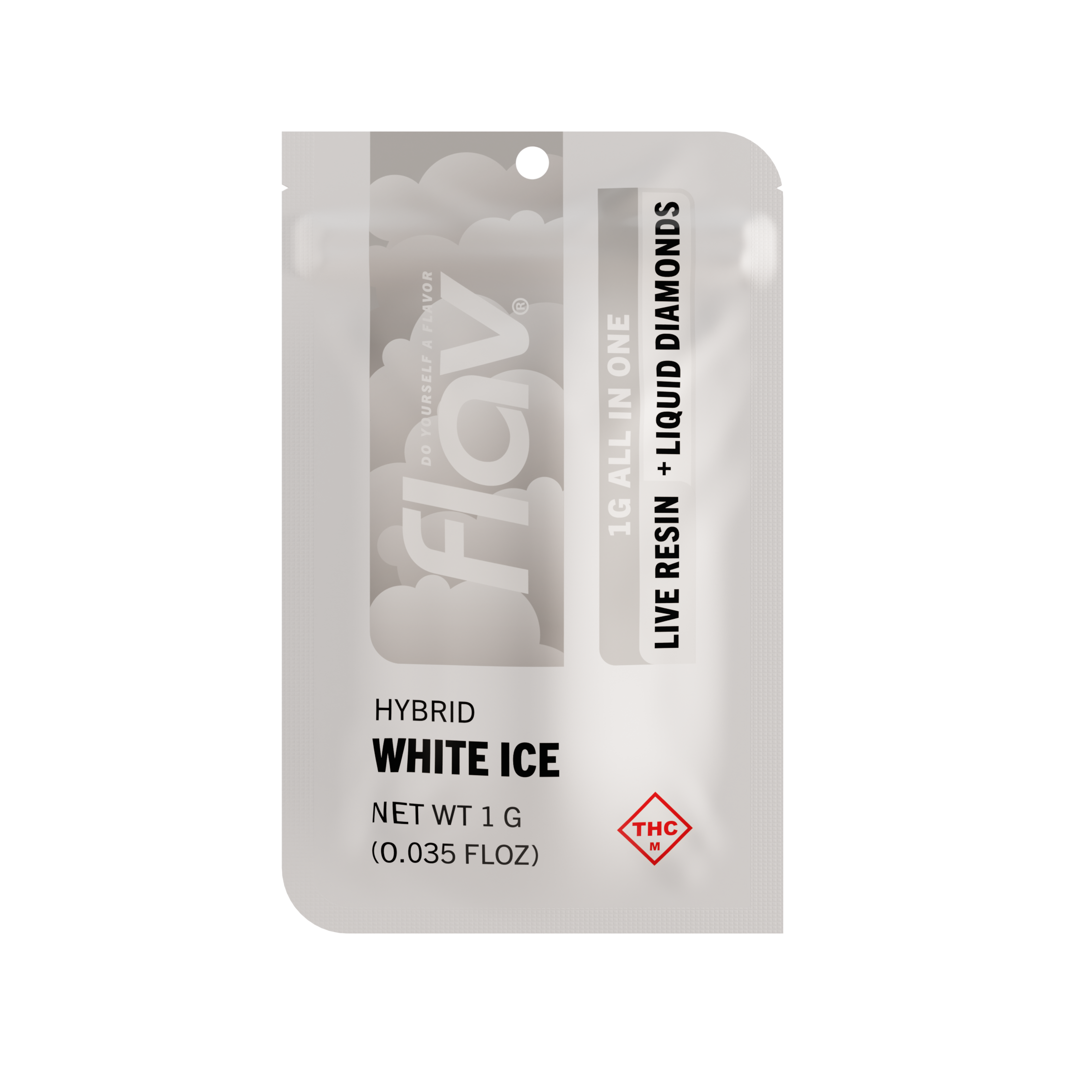 Photograph of Product: White Ice | Live Resin + Liquid Diamonds Disposable
