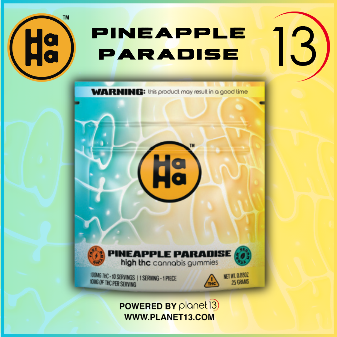 Photograph of product: HaHa Pineapple Paradise Gummies