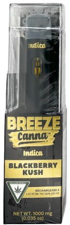 Photograph of product: Breeze Canna - Blackberry Kush - Live Resin Disposable