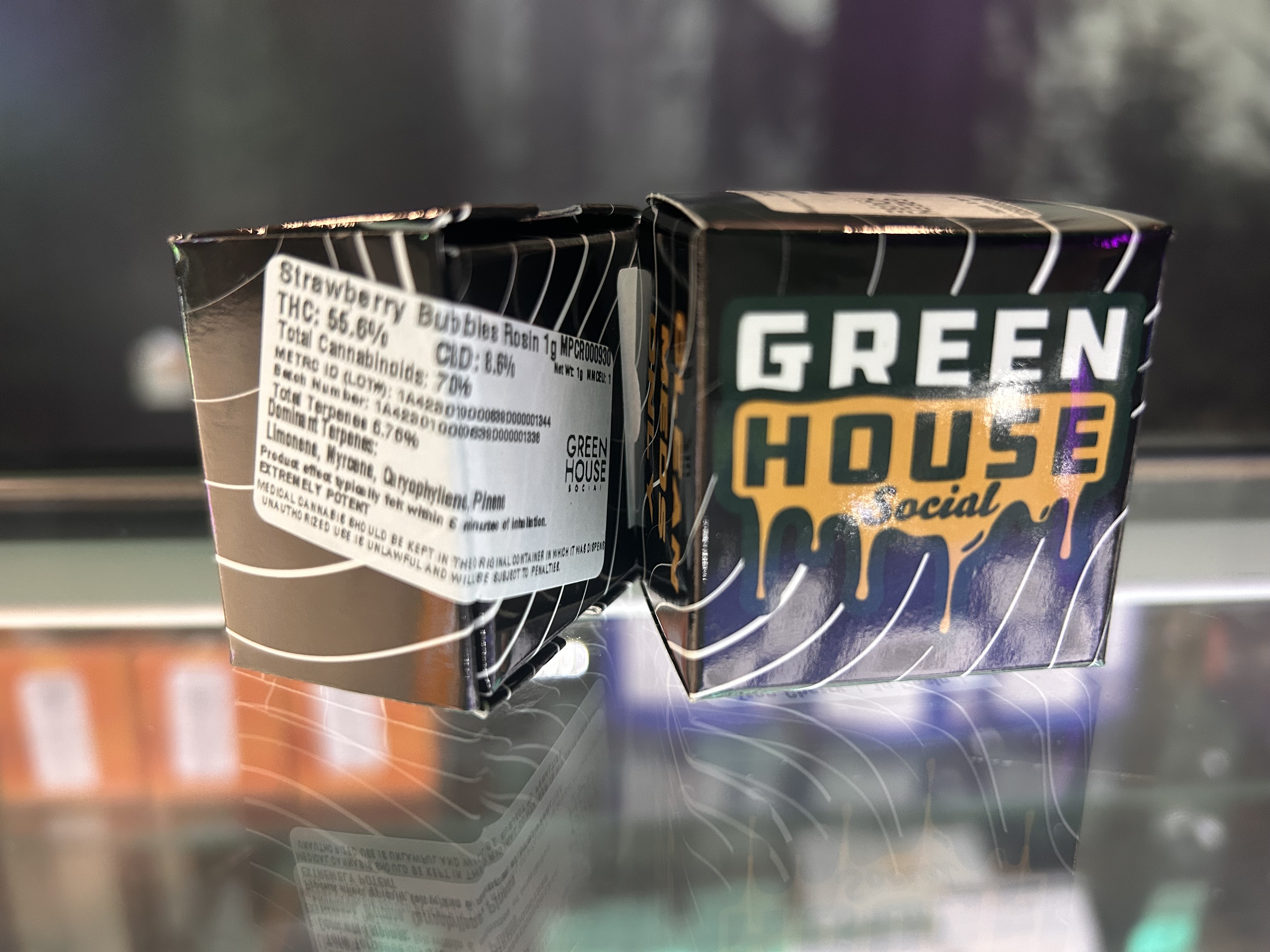 Photograph of product: Strawberry Bubbles Rosin | Green House Social