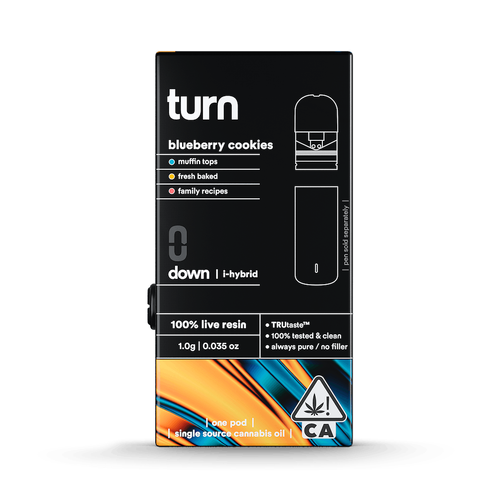 Photograph of product: Turn - Pod - Live Resin - Blueberry Cookies - 1G