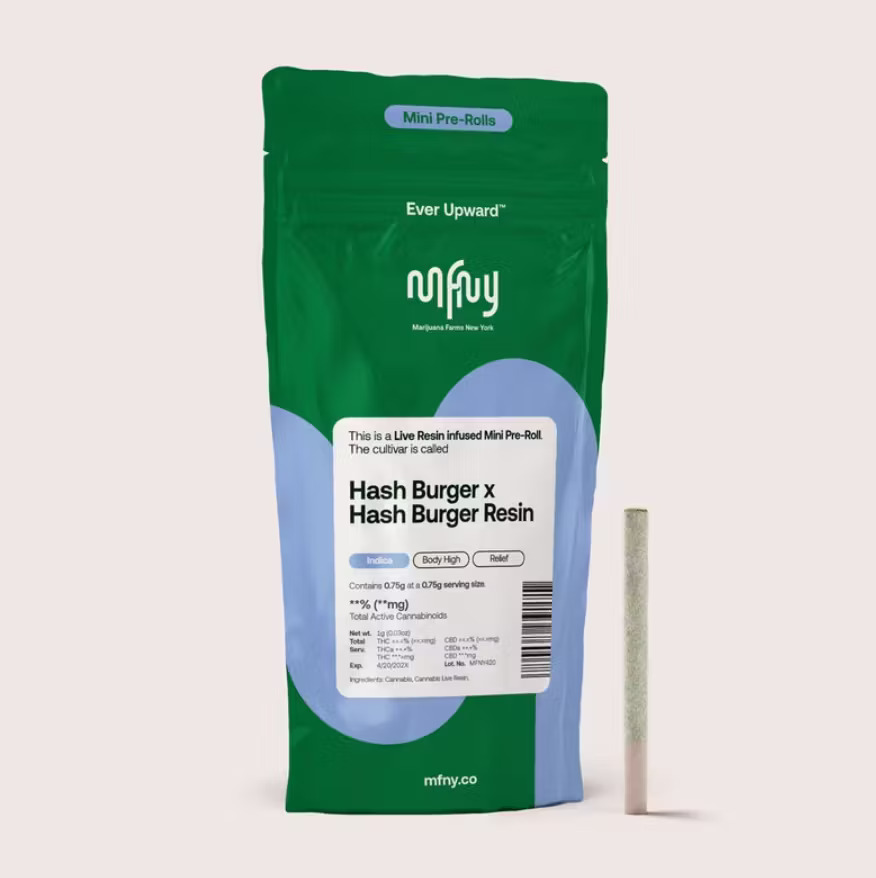 Photograph of product: au chocolatBurger X au chocolatBurger Live Resin Infused | Pre-Roll | .75g (I)
